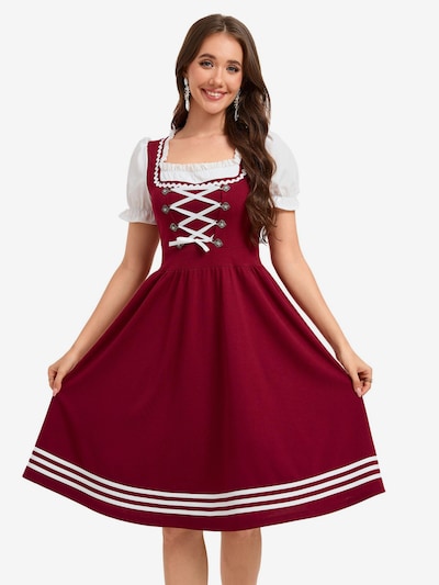 Yesfashion Dirndl‌‌‌‌‌‌‌‌ in 34 in bordeaux, Produktansicht