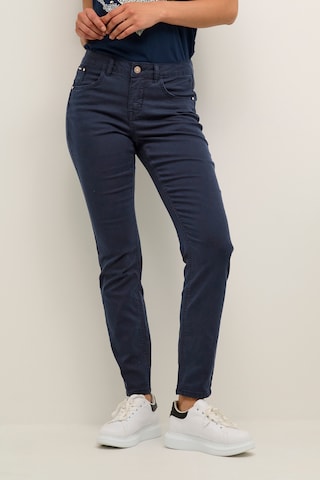 Cream Slim fit Jeans 'Lotte' in Blue: front