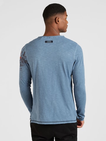 T-Shirt 'The Craftsmen' CAMP DAVID en bleu