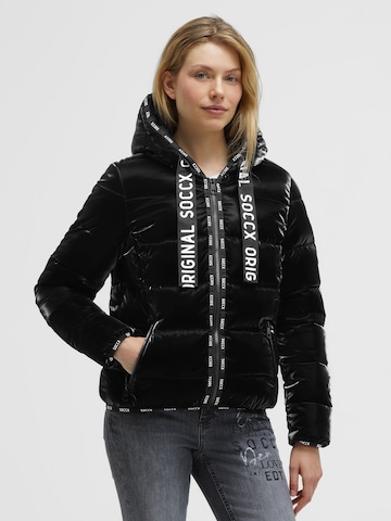 Soccx Between-Season Jacket in Black: front