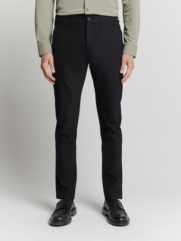 No Excess Regular Chino 'Sedoc' in Zwart: voorkant