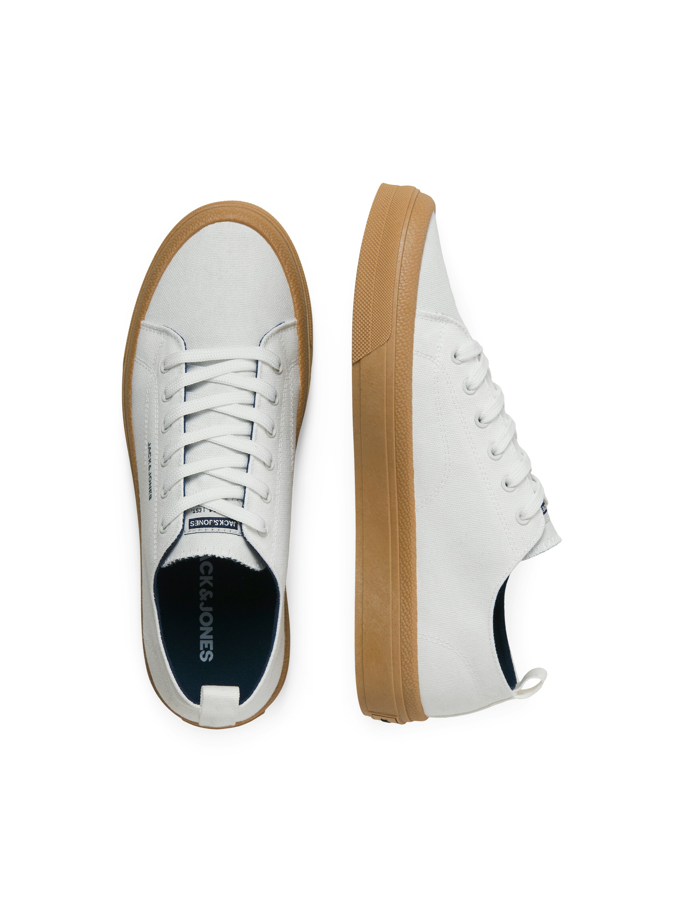 Baskets basses 'JFWBayswater' JACK & JONES en blanc