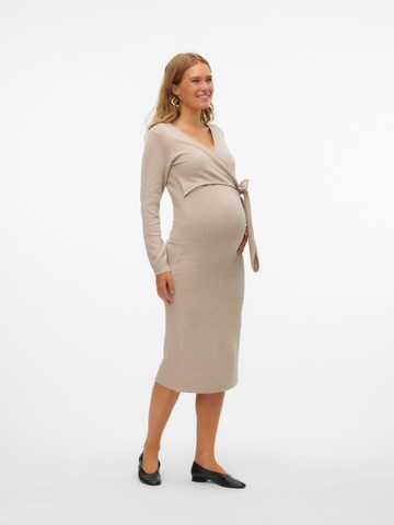 Abito in maglia 'MLFie' di MAMALICIOUS in beige