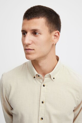 BLEND Regular fit Button Up Shirt 'Burley' in Beige