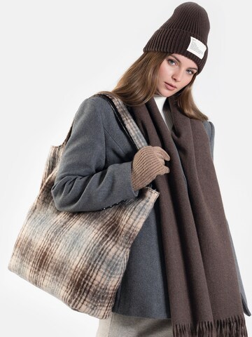 SAMAYA Scarf 'Baleny' in Brown: front