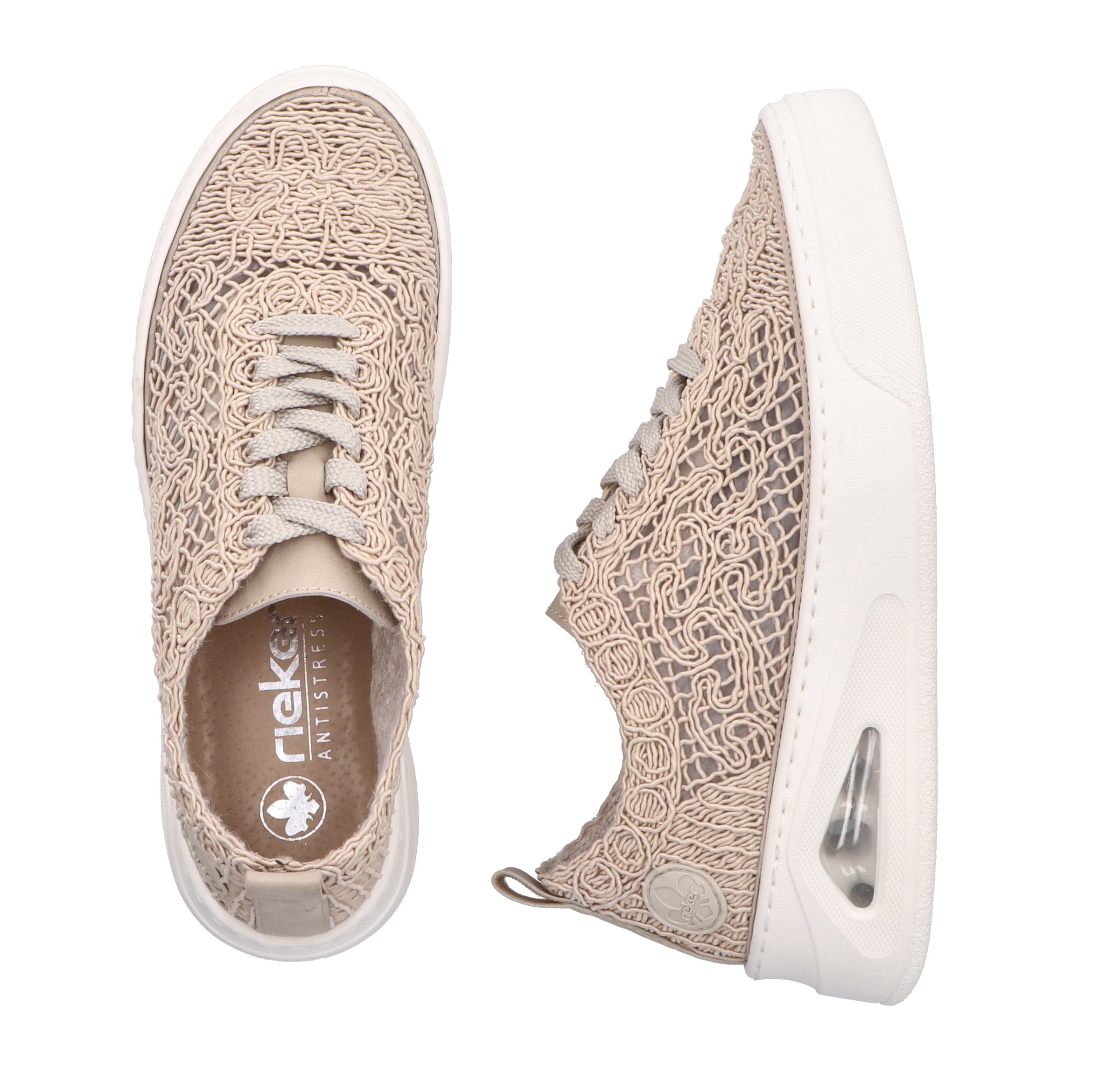 Baskets basses Rieker en beige