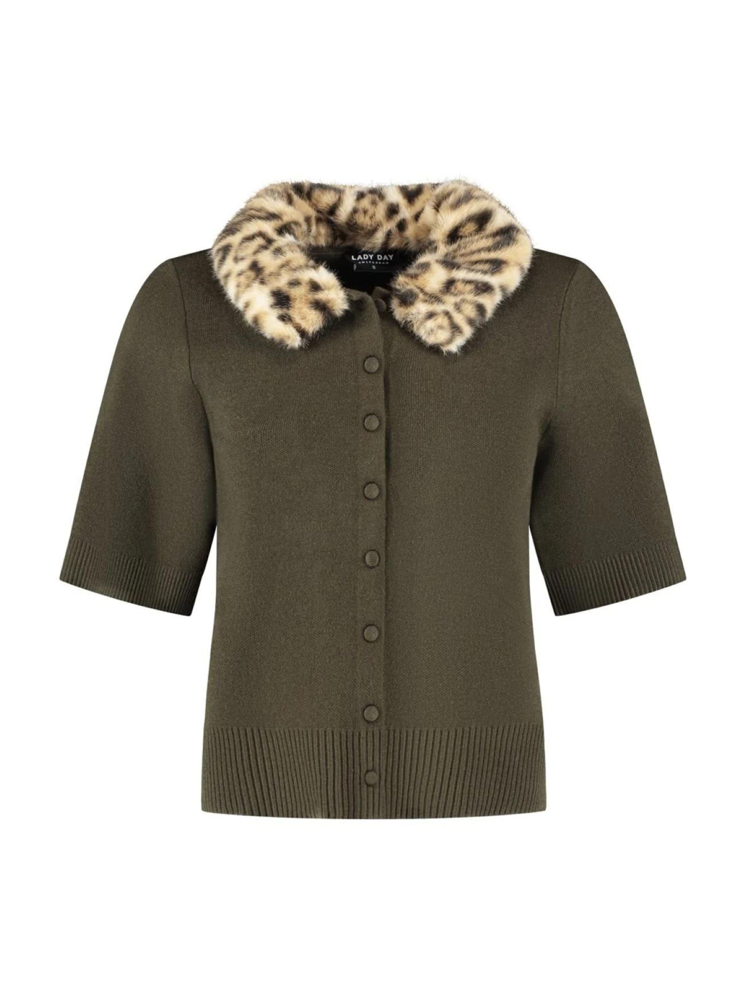 Lady Day Knit cardigan 'Lady Day Marlot Deep forest' in Green