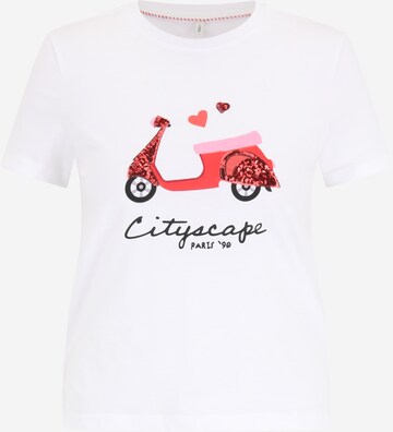 T-shirt 'KITA' Only Petite en blanc : devant