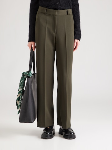 & Other Stories Широкий Плиссированные брюки в Зеленый: спереди