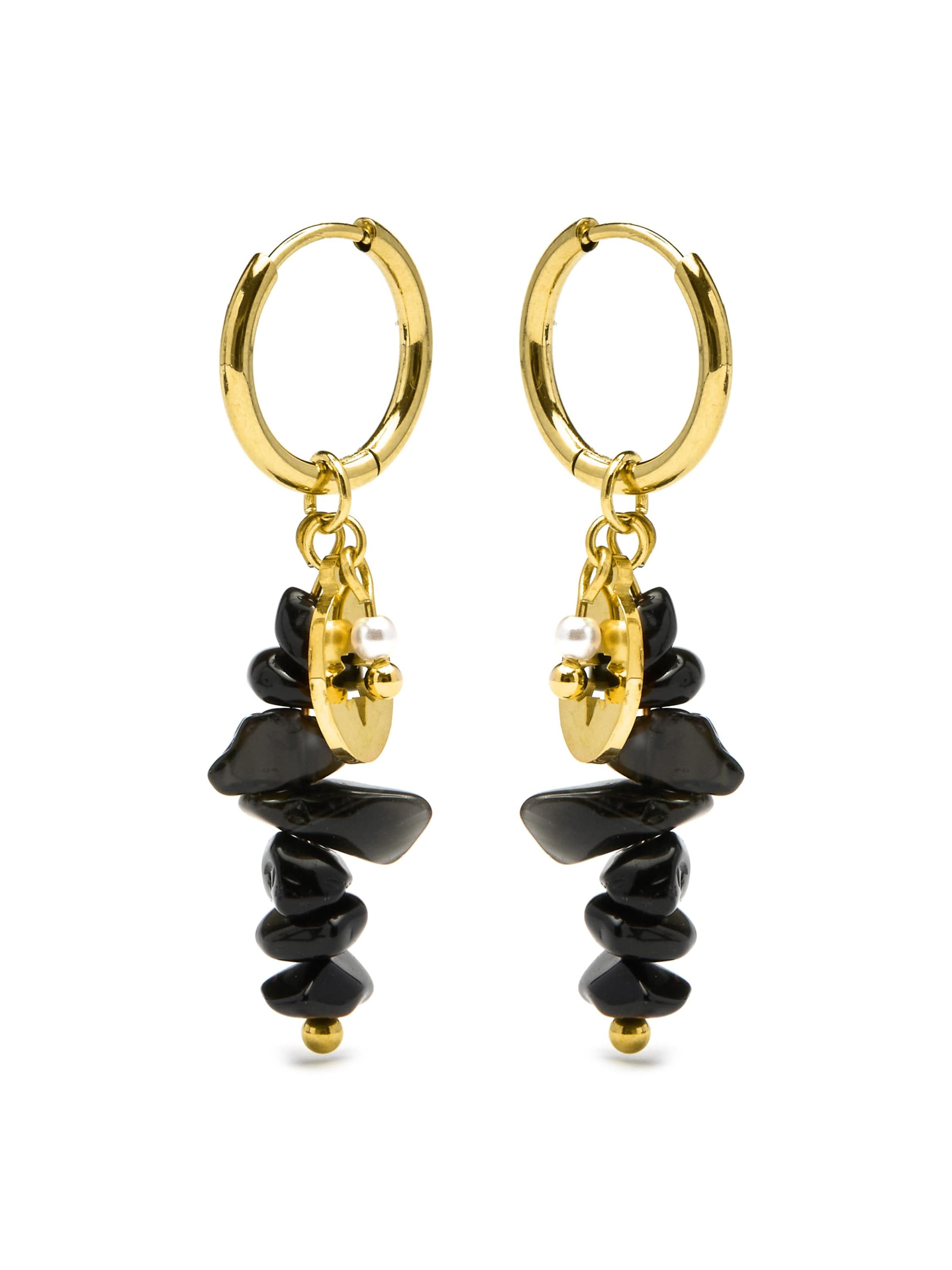 Luxenter - Pendientes 'Miald' en negro