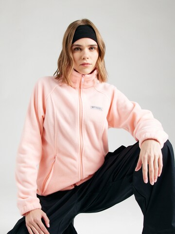 COLUMBIA Athletic fleece jacket 'Benton' in Red: front