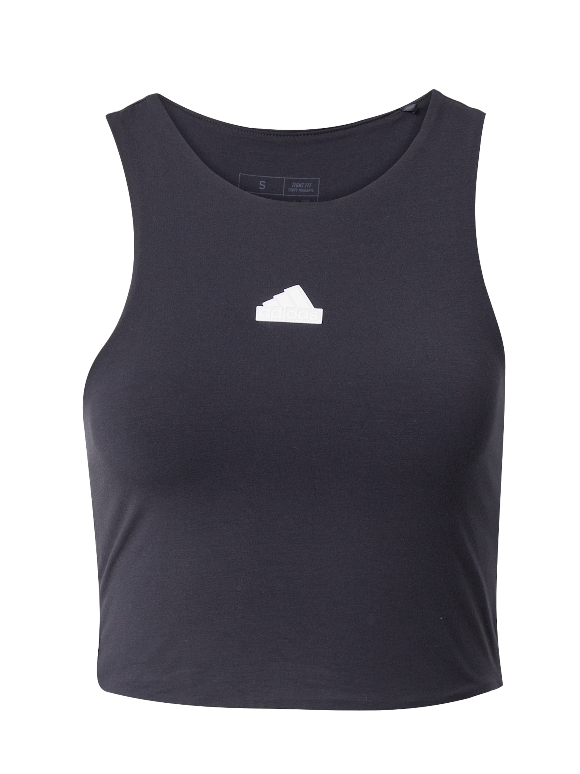 ADIDAS SPORTSWEAR Top sportowy w kolorze czarny: przód