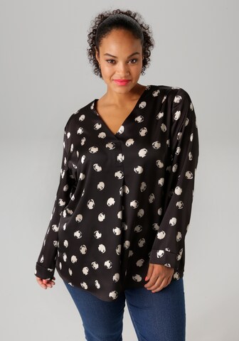 Aniston Bluse in Schwarz: Vorderseite