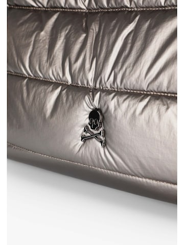 Scalpers Handbag in Silver: front