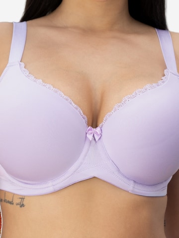 T-shirt Reggiseno 'Conscious' di SugarShape in lilla