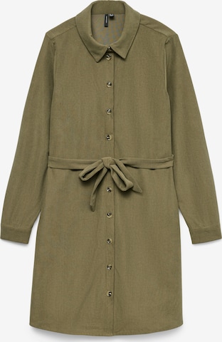 VERO MODA Платье-рубашка 'VMELLY' в Зеленый: спереди