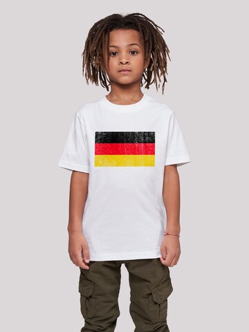 T-Shirt 'Deutschland Flagge' F4NT4STIC en blanc : devant