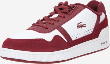 Baskets basses LACOSTE en blanc : devant