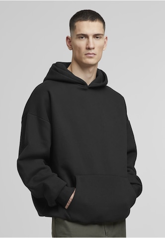 Sweat-shirt Prohibited en noir : devant