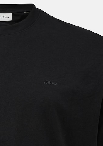 T-Shirt s.Oliver Men Big Sizes en noir : devant