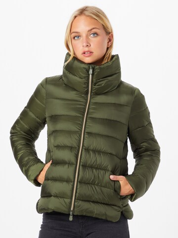 SAVE THE DUCK - Chaqueta de invierno 'ELSIE' en verde: frente