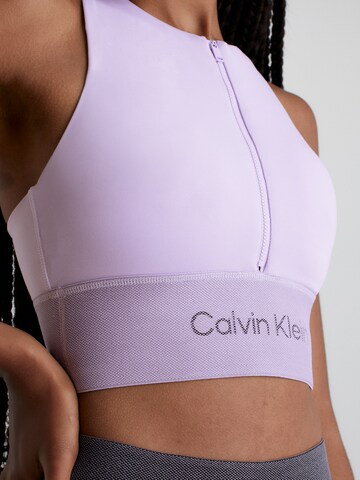 Calvin Klein Sport Μπουστάκι Αθλητικό σουτιέν σε λιλά