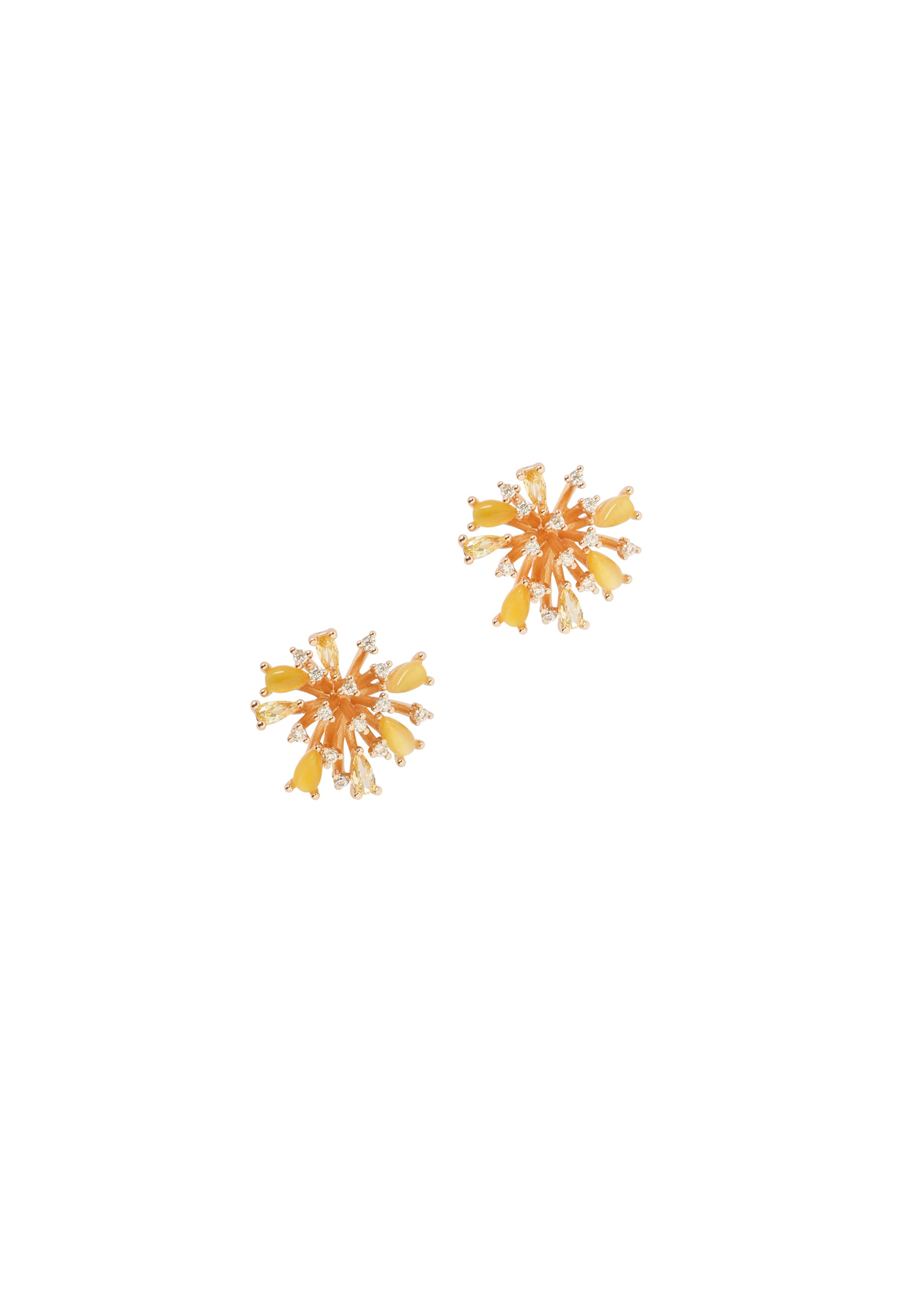 TATUUM - Pendientes 'KIWALI' en amarillo: frente