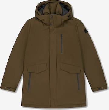 Le Temps Des Cerises Winterparka 'ORVA' in Bruin: voorkant