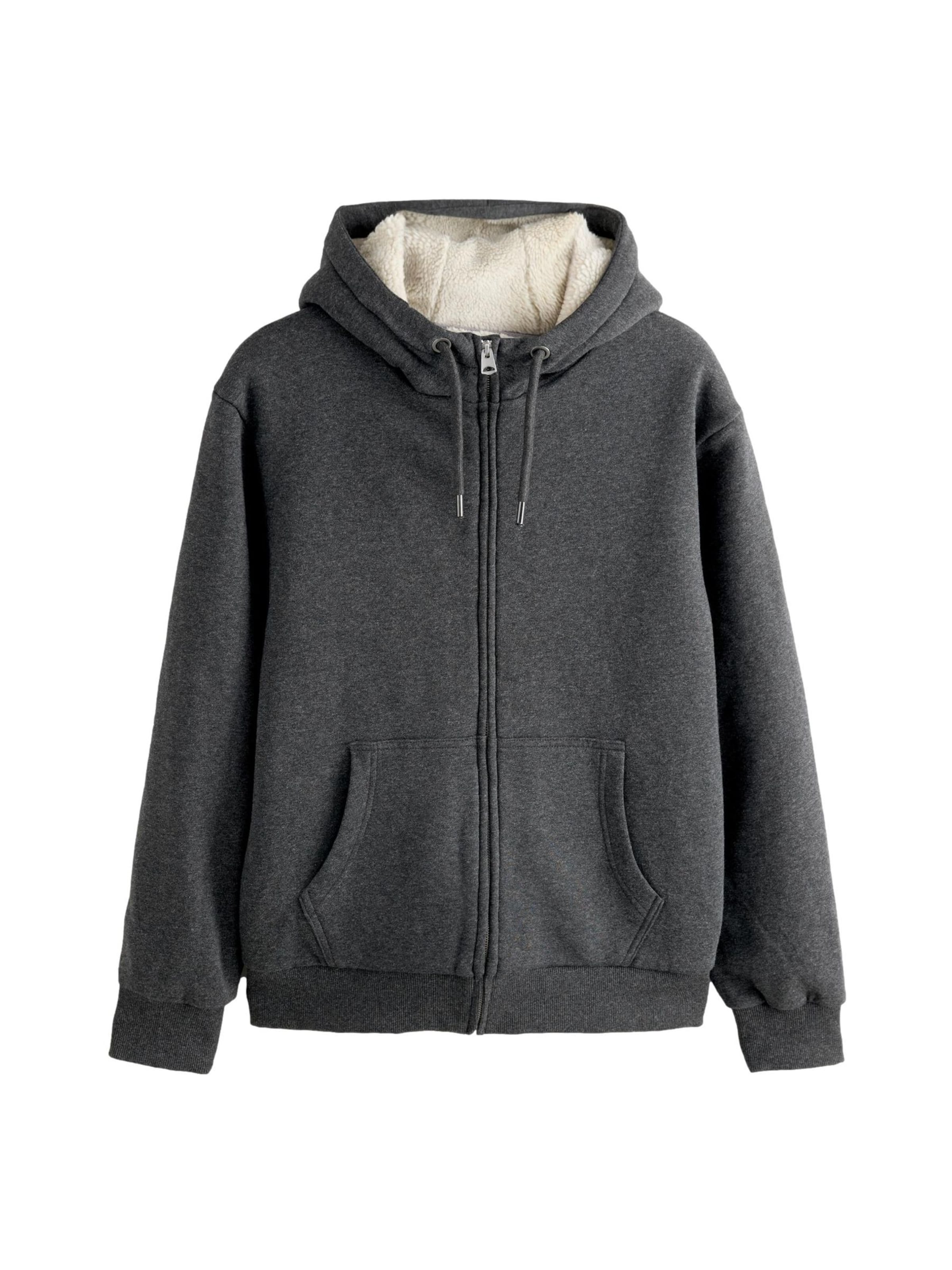 Next Flisová bunda - Sivá: predná strana