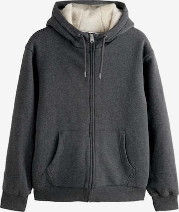 Next Fleecetakki värissä harmaa: etupuoli