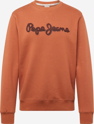 Pepe Jeans Sweatshirt 'RYAN' in Braun: predná strana