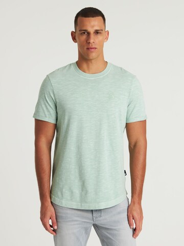 CHASIN' T-shirt 'Brody Slub' in Grün: Vorderseite