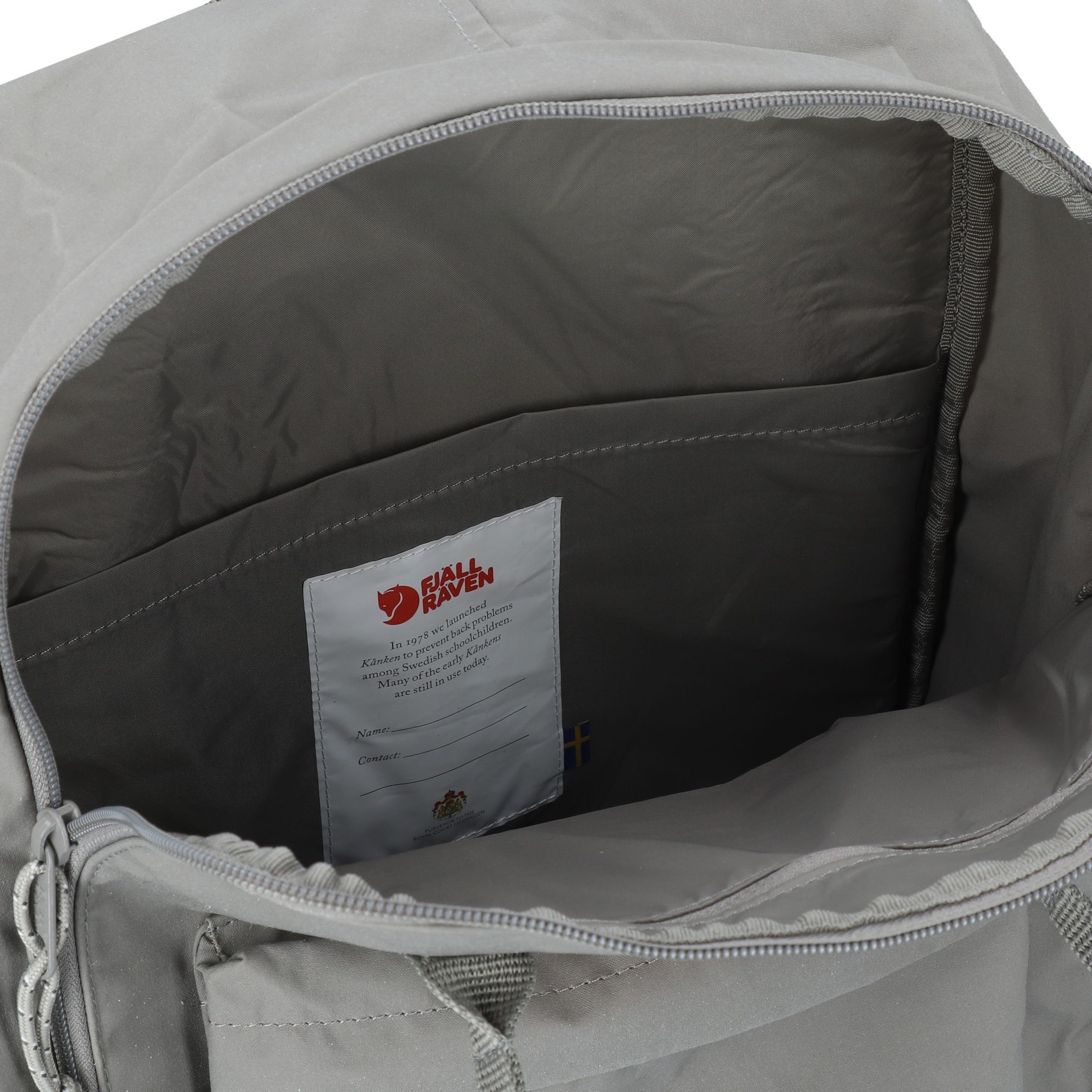 Fjällräven Backpack 'Kanken Outlong' in Grey
