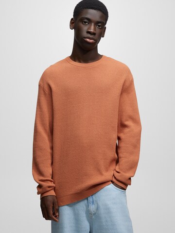 Pull&Bear Sweater in Orange: front