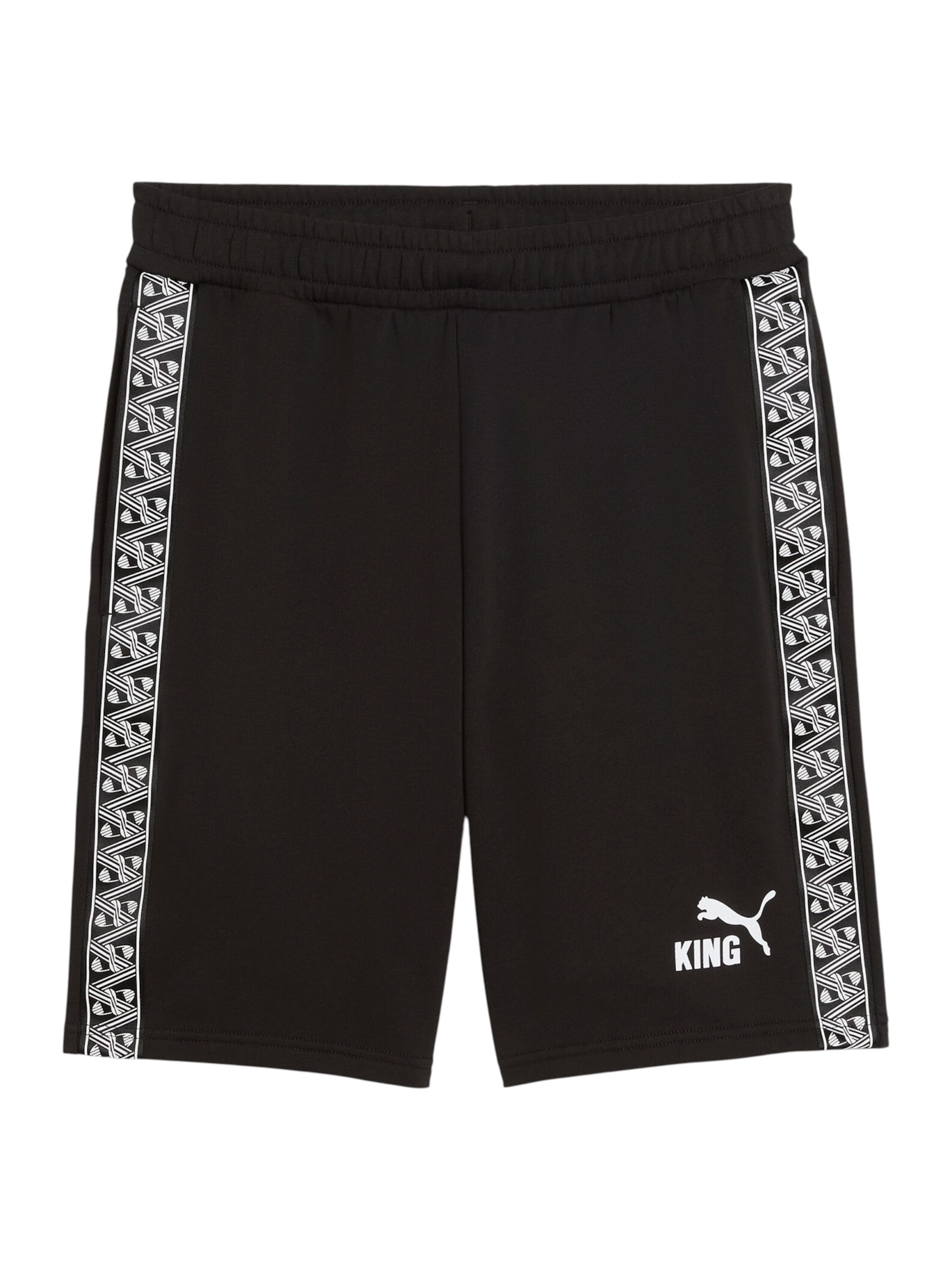 PUMA - regular Pantalón deportivo 'TeamKING' en negro: frente