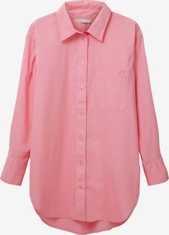 TOM TAILOR DENIM Bluse in Pink: predná strana