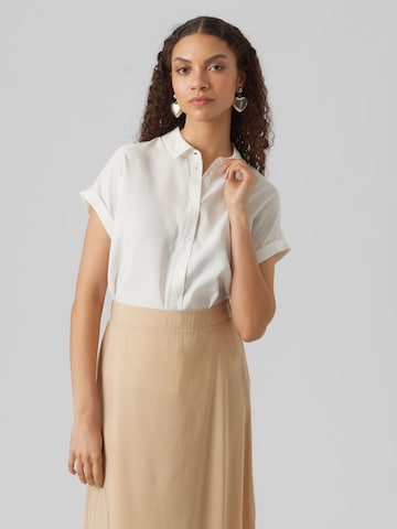 VERO MODA Blouse 'Grace' in Wit: voorkant