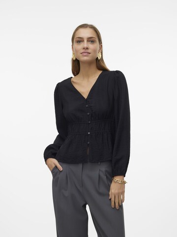 Chemisier 'SOFIA' VERO MODA en noir : devant
