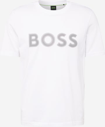 BOSS Green Μπλουζάκι σε λευκό: μπροστά