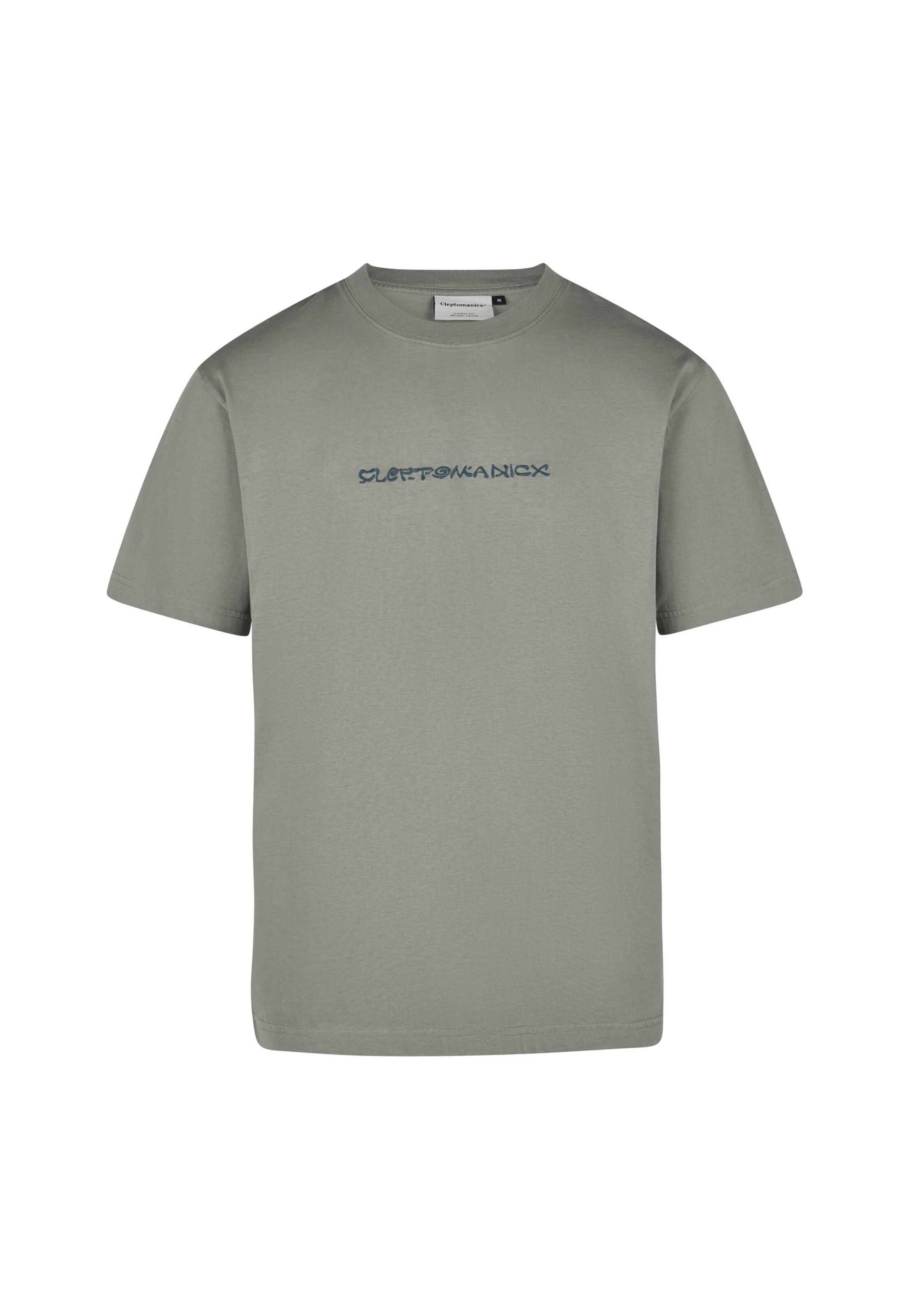 T-Shirt 'Forgotten Classic Tee' Cleptomanicx en gris : devant