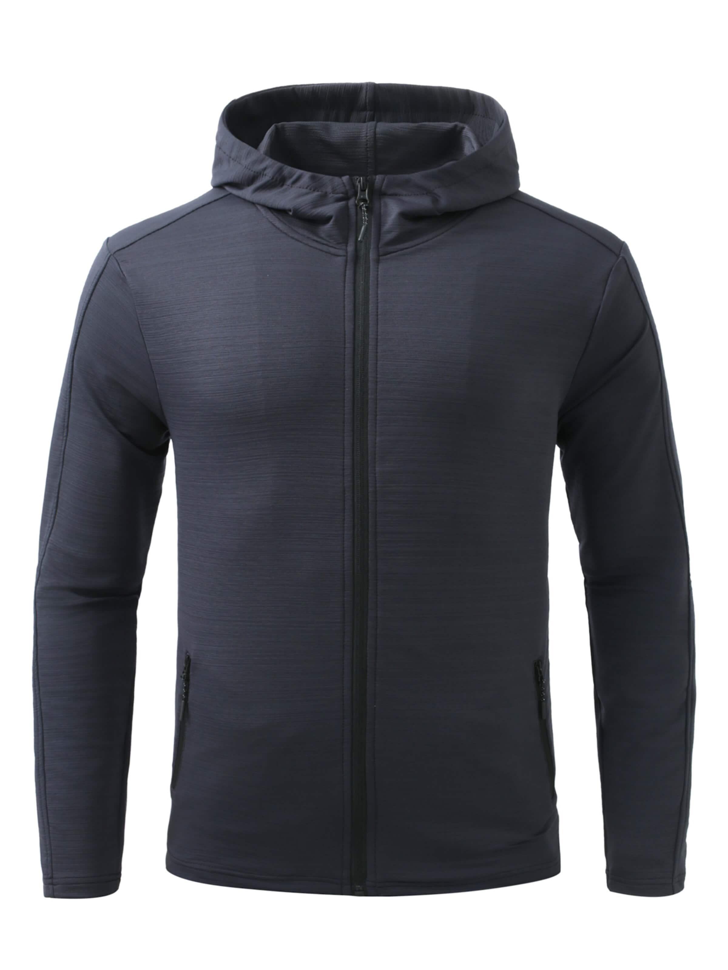 YOUTHUP Outdoor jacket 'Bewegung' in Grey: front