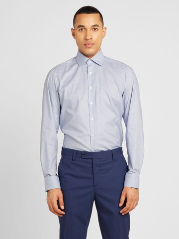 OLYMP - Ajuste estrecho Camisa en azul: frente