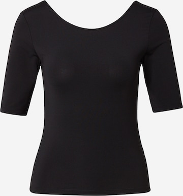 juoda ABOUT YOU Marškinėliai 'Greta': priekis