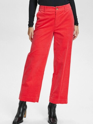 Wide Leg Pantalon 'DEANNA' NÜMPH en rouge : devant