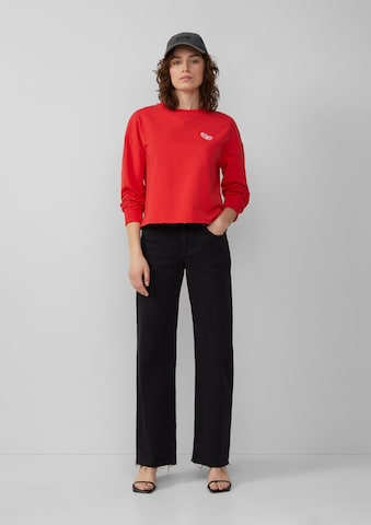 QS Sweatshirt in Rood