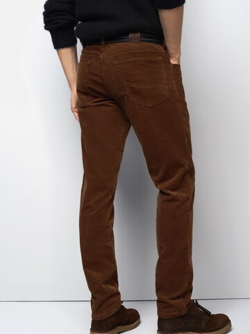 MEYER Regular Chino trousers in Brown