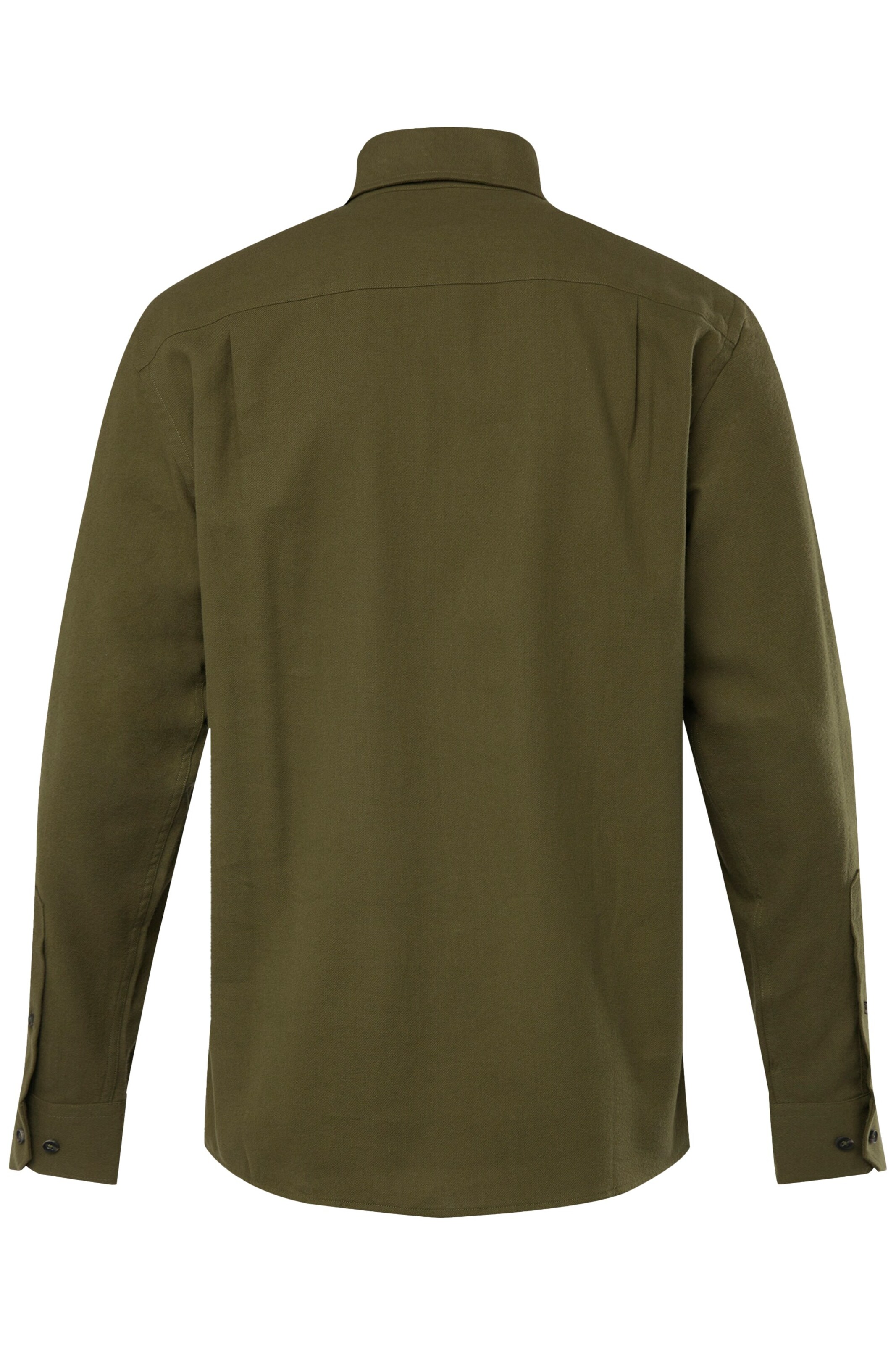 Men Plus Comfort fit Overhemd in Groen