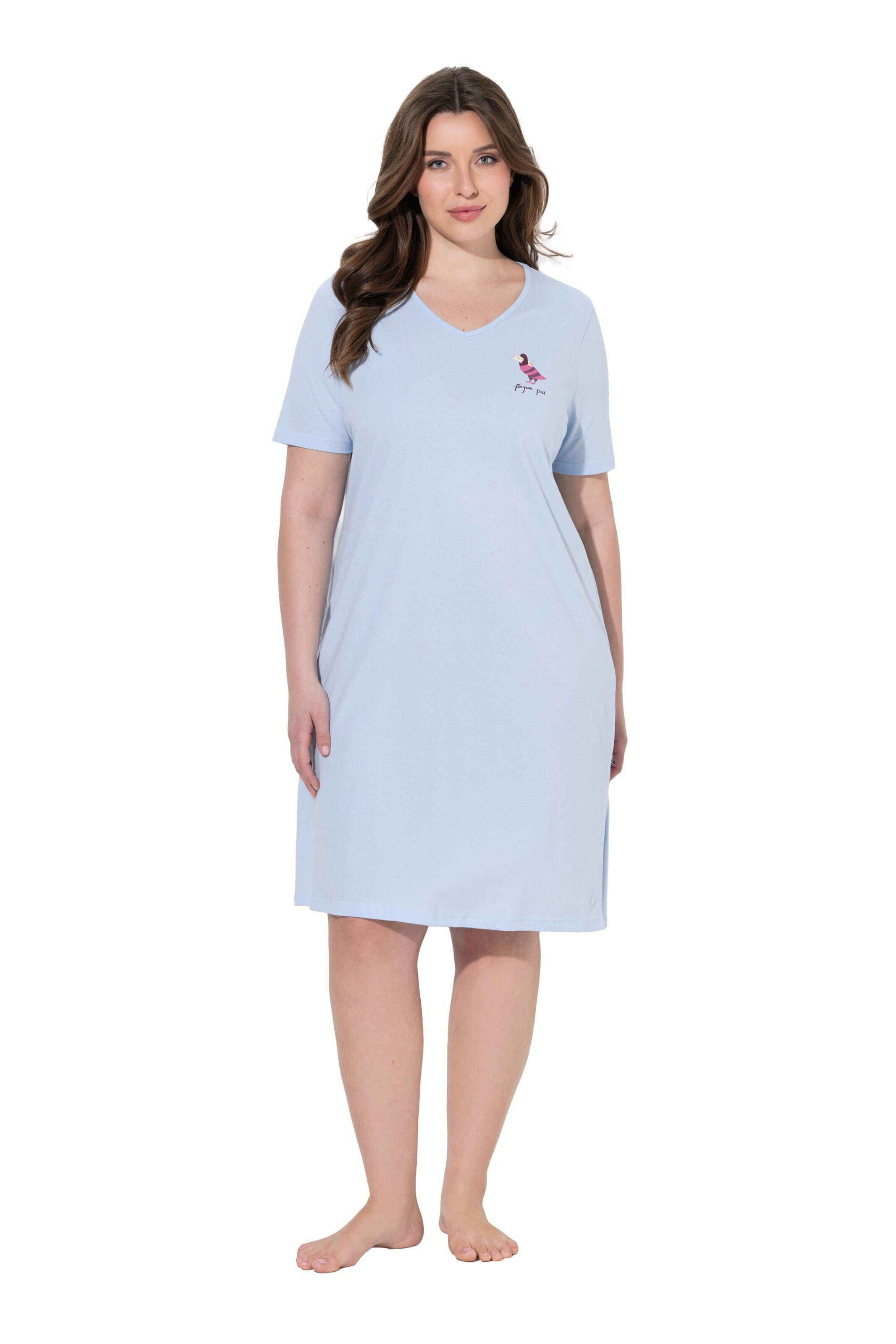 Ulla Popken Nightgown in Blue: front