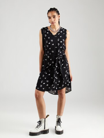 QS Kleid in Schwarz: Vorderseite