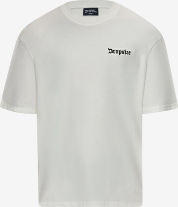 Dropsize T-shirt 'Legends Never Die' i beige: framsida